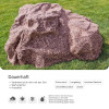 Findling Kunstfelsen für den Garten L-03