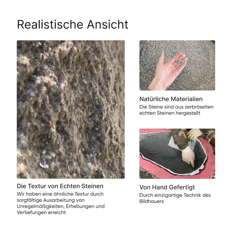 Findling Kunstfelsen für den Garten L-03