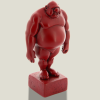 Mario on pedestal (square) red, 19 cm