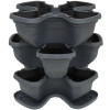 Vertical garden flowerpot 3 floors. Anthracite. Vertical garden flowerpot 3 floors. Anthracite.