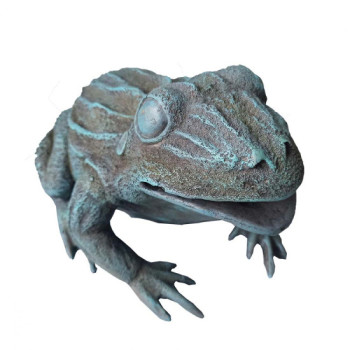 Gargoyle for pond (Blue-gray frog)