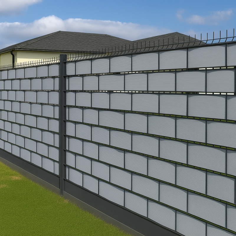 KUMPLAST Privacy Strip for Panel Fences, 26 m Roll