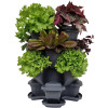 Vertical garden flower pot with 3+1 floors and pump. Anthracite colour. Vertical garden flower pot with 3+1 floors and pump. Anthracite colour.