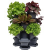 Vertical garden flowerpot 3 floors. Anthracite.
