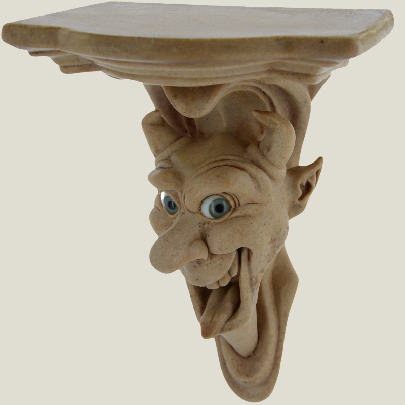Devil's head console-sandstone, 26 cm