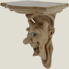 Devil's head console-sandstone, 26 cm