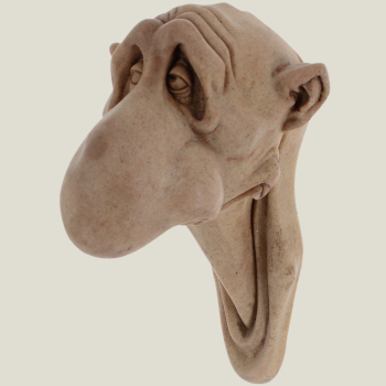 Big Nose Sandstone Wall Decor, 20 cm
