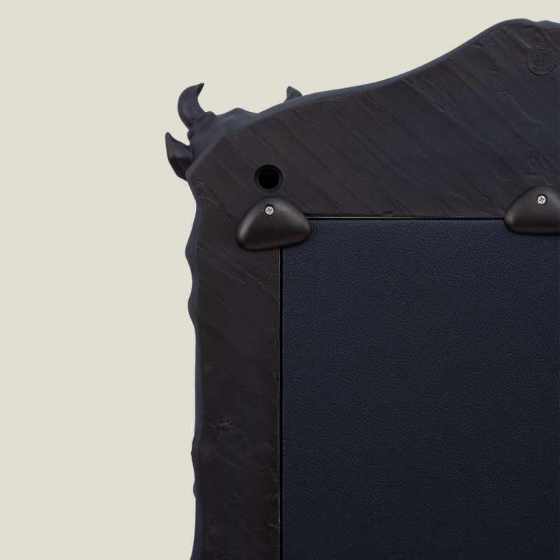 Lustro bez szklanych oczu czarne, 84х58 cm