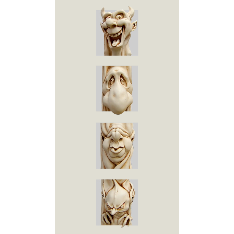 Ghost column hanging (right)-ivory, 79 cm