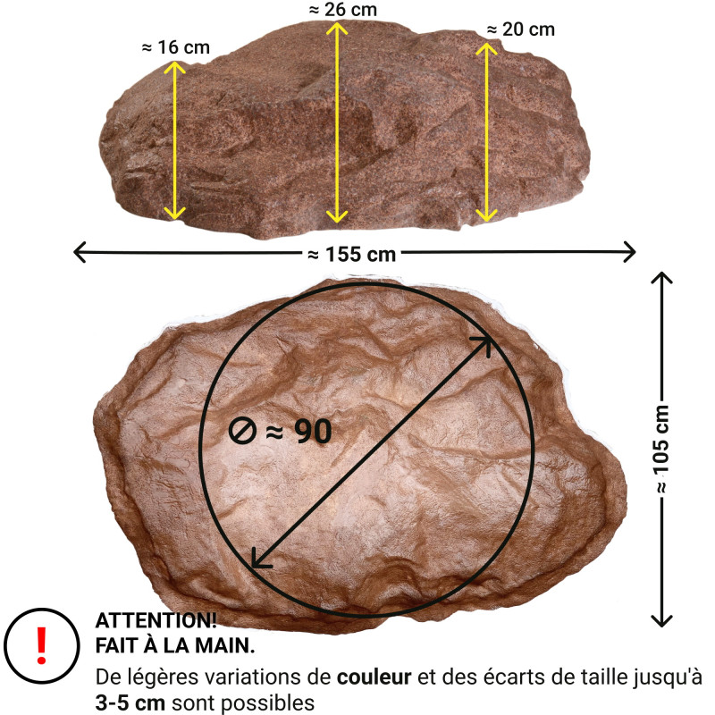 Faux Rocher De Jardin XL-02