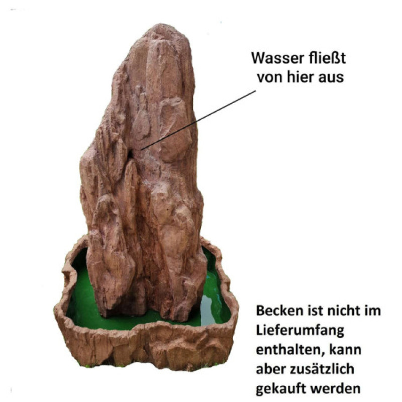 Wasserspiel Stein für Garten: Standbrunnen Teichzubehör: M
