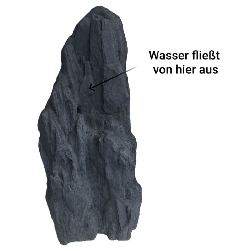 Water Feature Stone for Garden Fountains Pond Accessories - Monolith Grey - M Water Feature Stone for Garden Fountains Pond Accessories - Monolith Grey - M