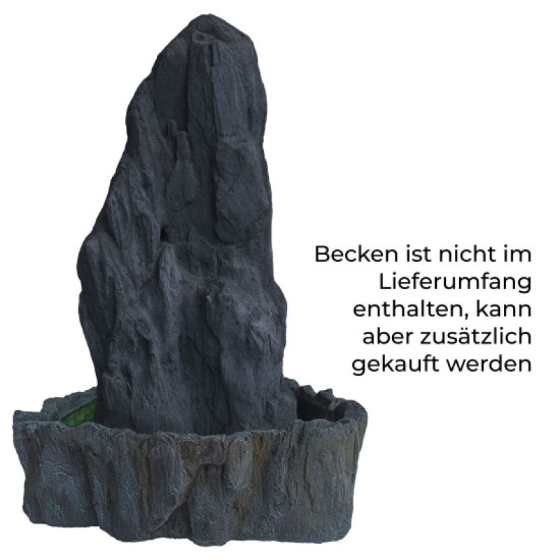 Water Feature Stone for Garden Fountains Pond Accessories - Monolith Grey - M Water Feature Stone for Garden Fountains Pond Accessories - Monolith Grey - M