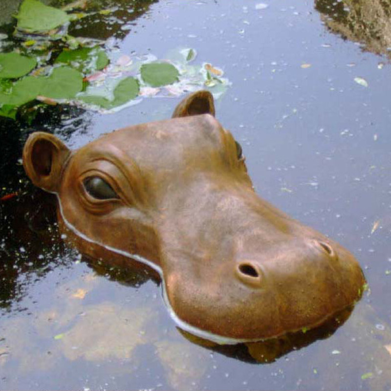 Nilpferd-Kopf (Garten Deko)