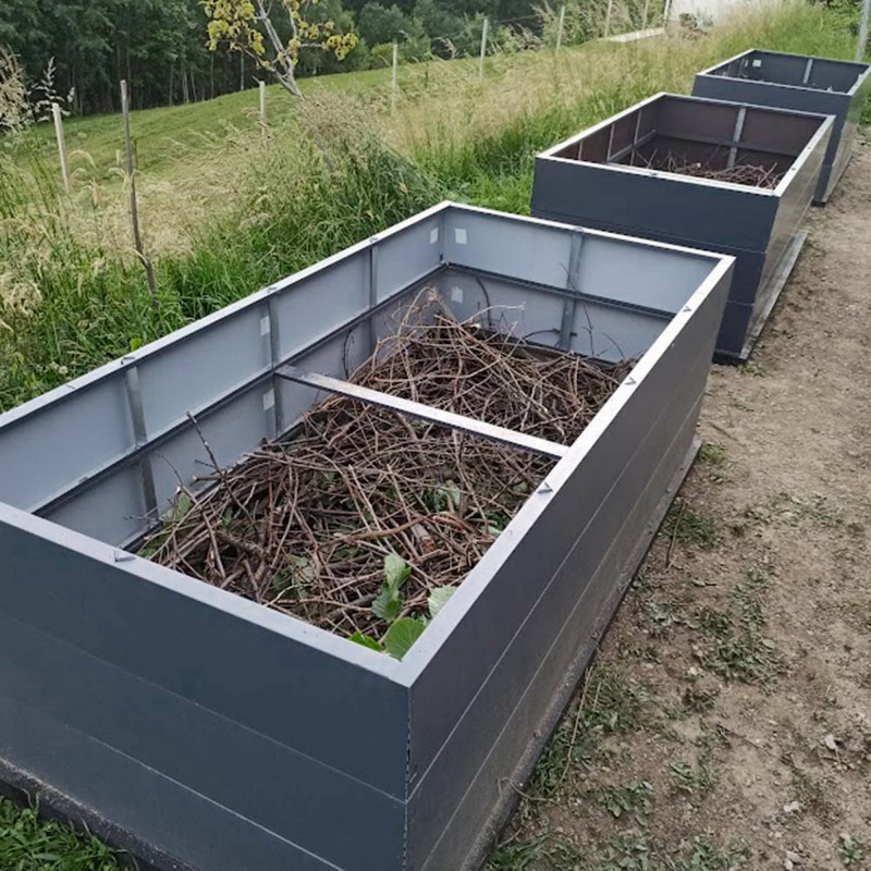 Garden Raised Bed 170x85x63 cm made of galvanized Metal, Stable, Gray, mole net incl. Garden Raised Bed 170x85x63 cm made of galvanized Metal, Stable, Gray, mole net incl.