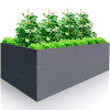Garden Raised Bed 170x85x63 cm made of galvanized Metal, Stable, Gray, mole net incl. Garden Raised Bed 170x85x63 cm made of galvanized Metal, Stable, Gray, mole net incl.
