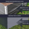 Garden Raised Bed 170x85x63 cm made of galvanized Metal, Stable, Gray, mole net incl. Garden Raised Bed 170x85x63 cm made of galvanized Metal, Stable, Gray, mole net incl.
