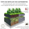 Garden Raised Bed 170x85x63 cm made of galvanized Metal, Stable, Gray, mole net incl. Garden Raised Bed 170x85x63 cm made of galvanized Metal, Stable, Gray, mole net incl.