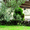 Garden Fence - Decorative Garden Fence border, Set of 5 (Total length 3 meters, Brown) Garden Fence - Decorative Garden Fence border, Set of 5 (Total length 3 meters, Brown)