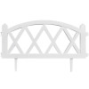 Garden Fence - Decorative Garden Fence border, Set of 5 (Total length 3 meters, White) Garden Fence - Decorative Garden Fence border, Set of 5 (Total length 3 meters, White)