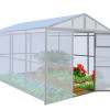 Didelė lauko šiltnamė 4 x 2,85 m, polikarbonatas 4 mm