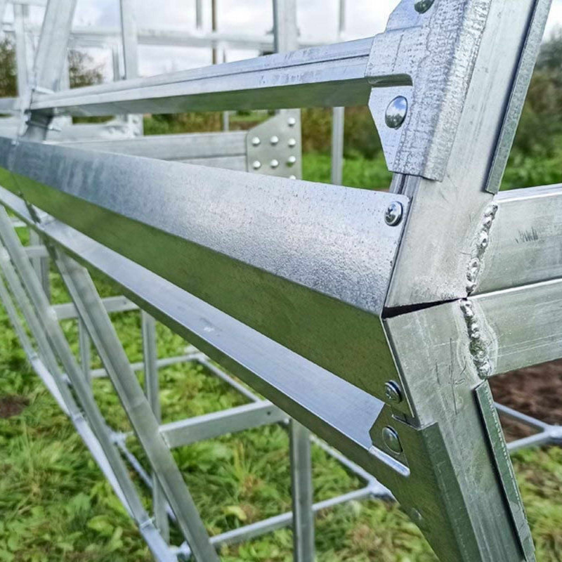 Didelė lauko šiltnamė 4 x 2,85 m, polikarbonatas 4 mm