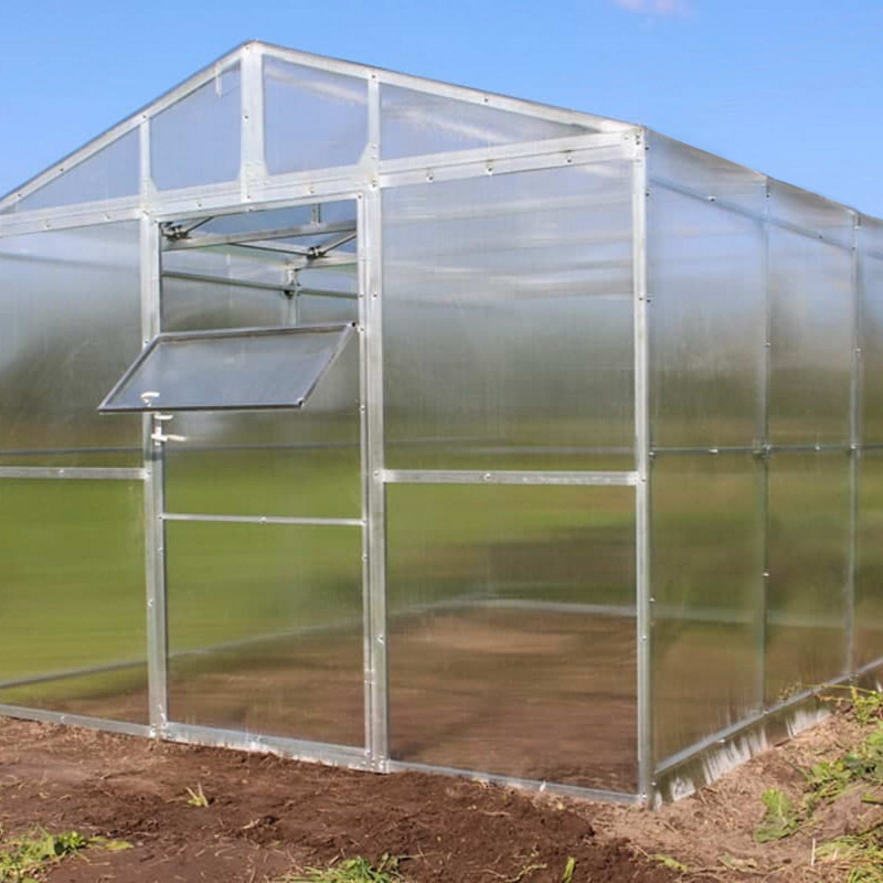 Didelė lauko šiltnamė 4 x 2,85 m, polikarbonatas 4 mm