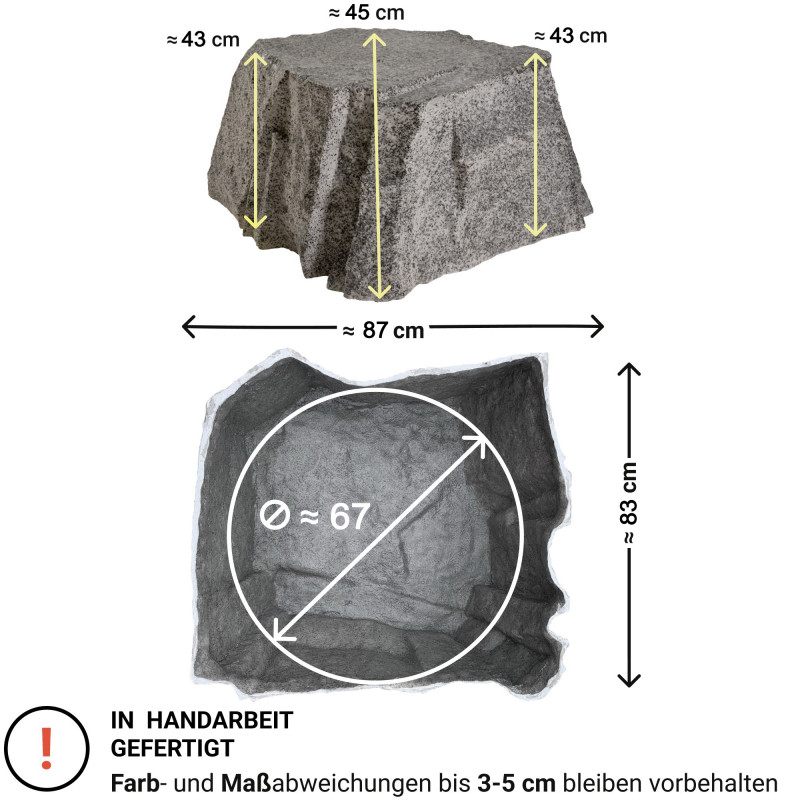 Findling Kunstfelsen für den Garten L-04 Findling Kunstfelsen für den Garten L-04
