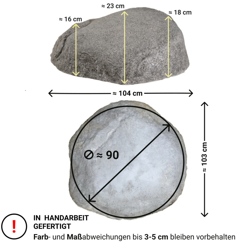 Findling Kunstfelsen für den Garten XL-04