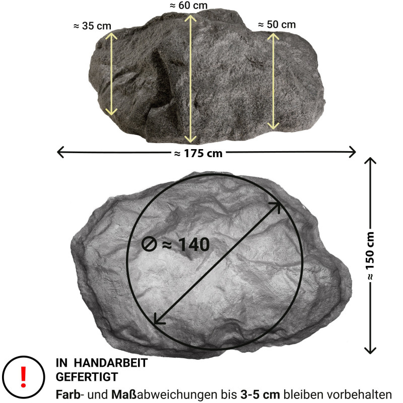 Findling Kunstfelsen für den Garten XXXL-01