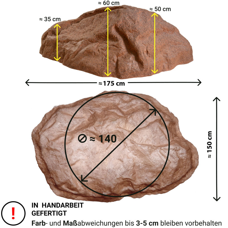 Findling Kunstfelsen für den Garten XXXL-01