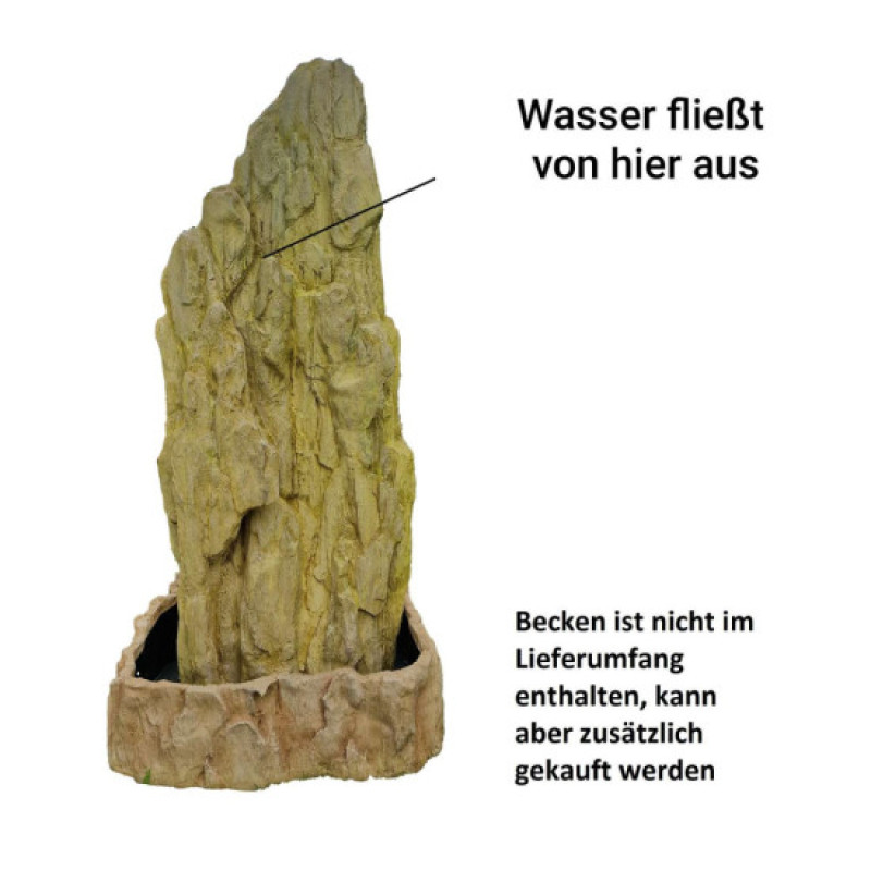 Water Feature Stone for Garden – Standing Fountain Pond Accessories - XL Water Feature Stone for Garden – Standing Fountain Pond Accessories - XL