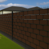 KUMPLAST Privacy Strip for Panel Fences, 26 m Roll