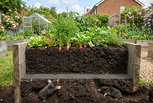 How to Protect Your Raised Garden Bed Harvest from Moles and Rodents