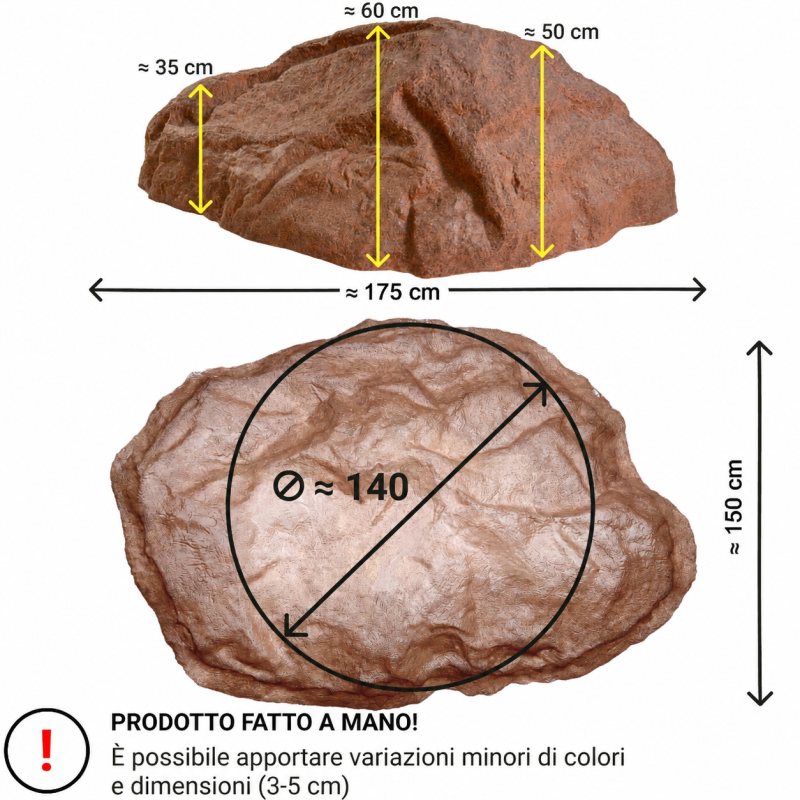 Roccia Artificiale Da Giardino XXXL-01