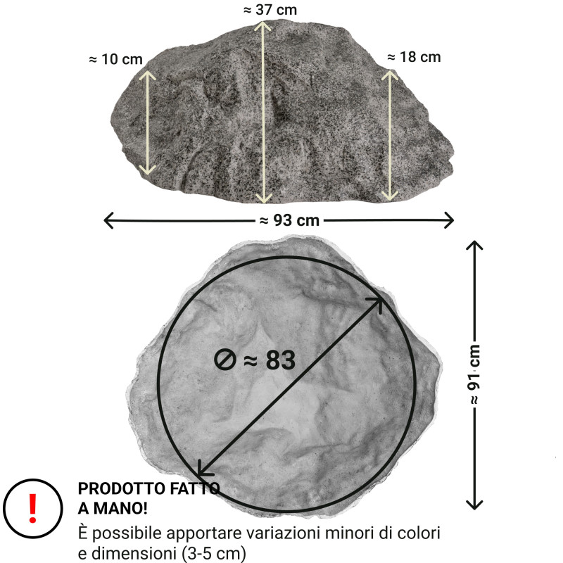 Sztuczny Kamień Ogrodowy L-01