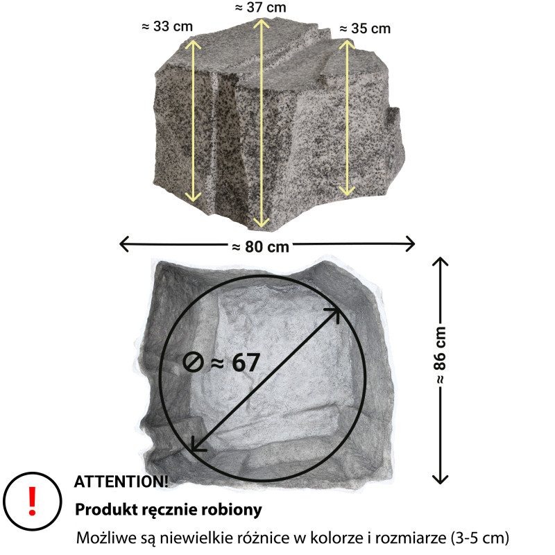 Sztuczny Kamień Ogrodowy L-04