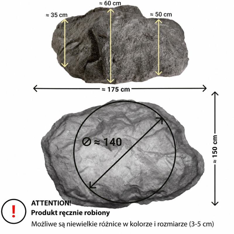 Sztuczny Kamień Ogrodowy XXXL-01