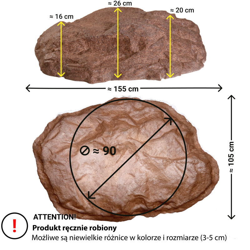 Sztuczny Kamień Ogrodowy XL-02