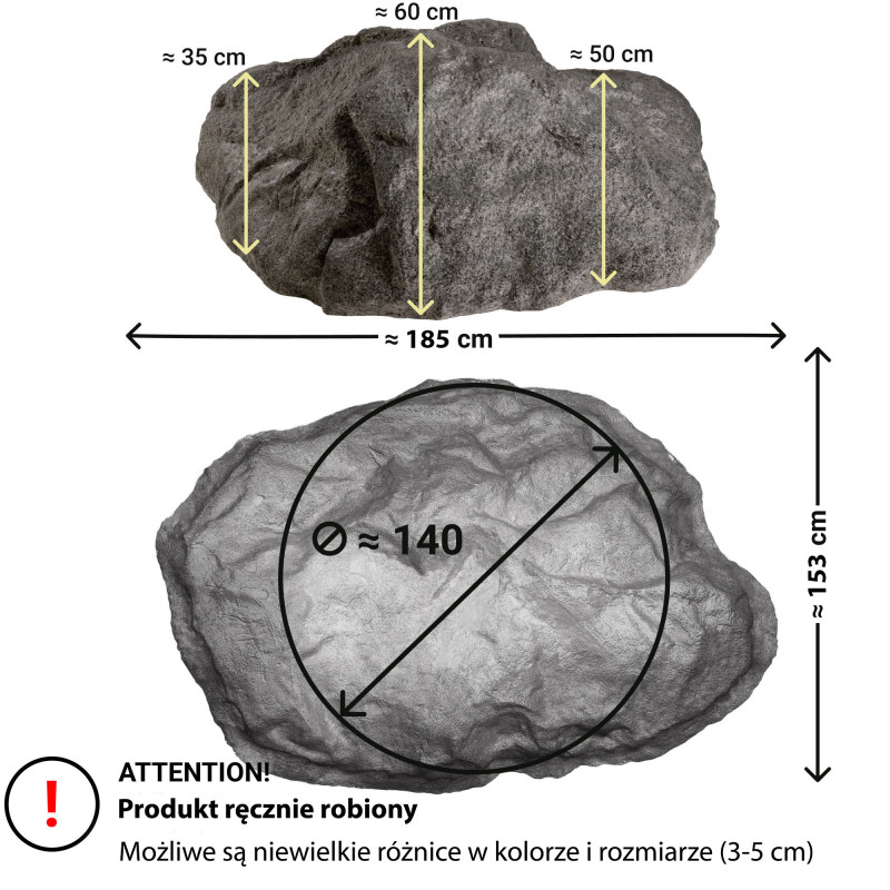 Sztuczny Kamień Ogrodowy XXXL-01