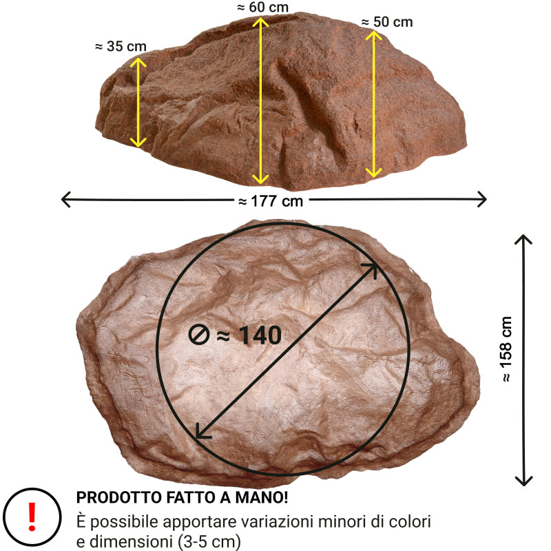 Roccia Artificiale Da Giardino XXXL-01