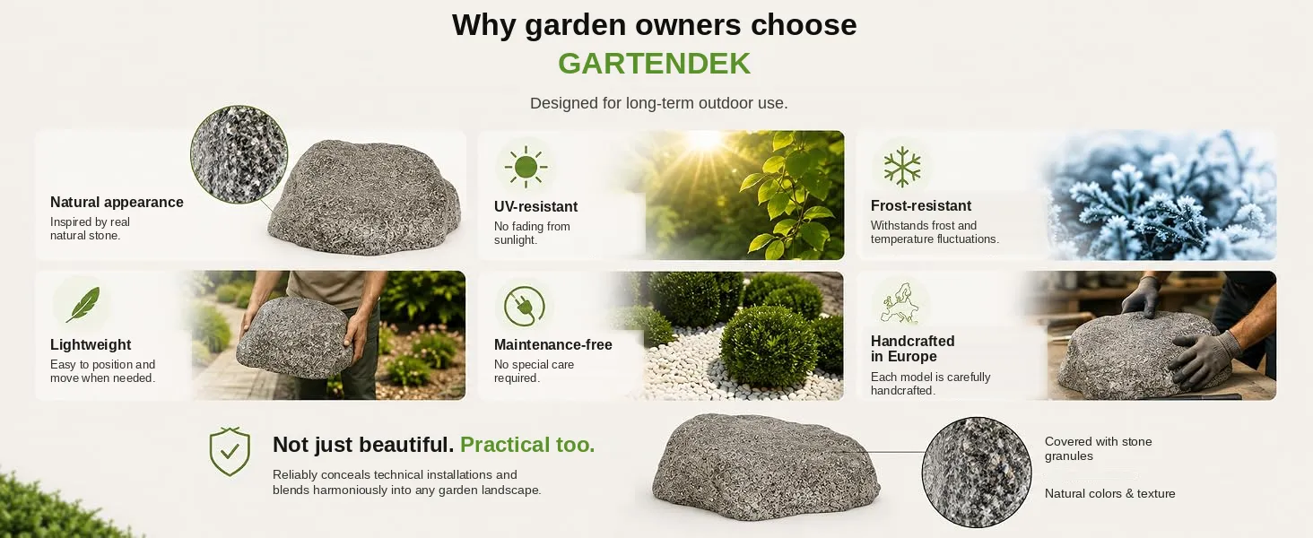 GARTENDEK cover stones – Details