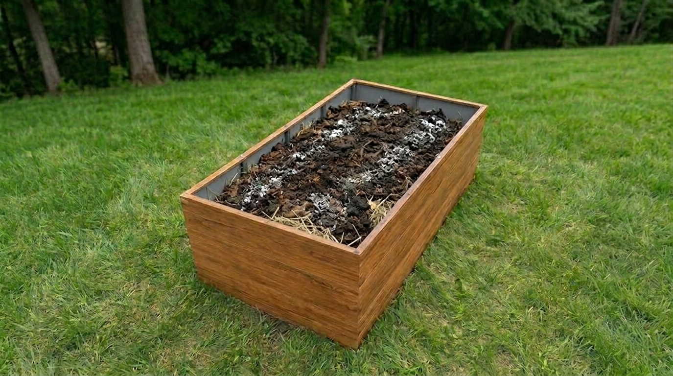 GARTENDEK raised garden bed mature organic layer – compost, humus and vermicompost