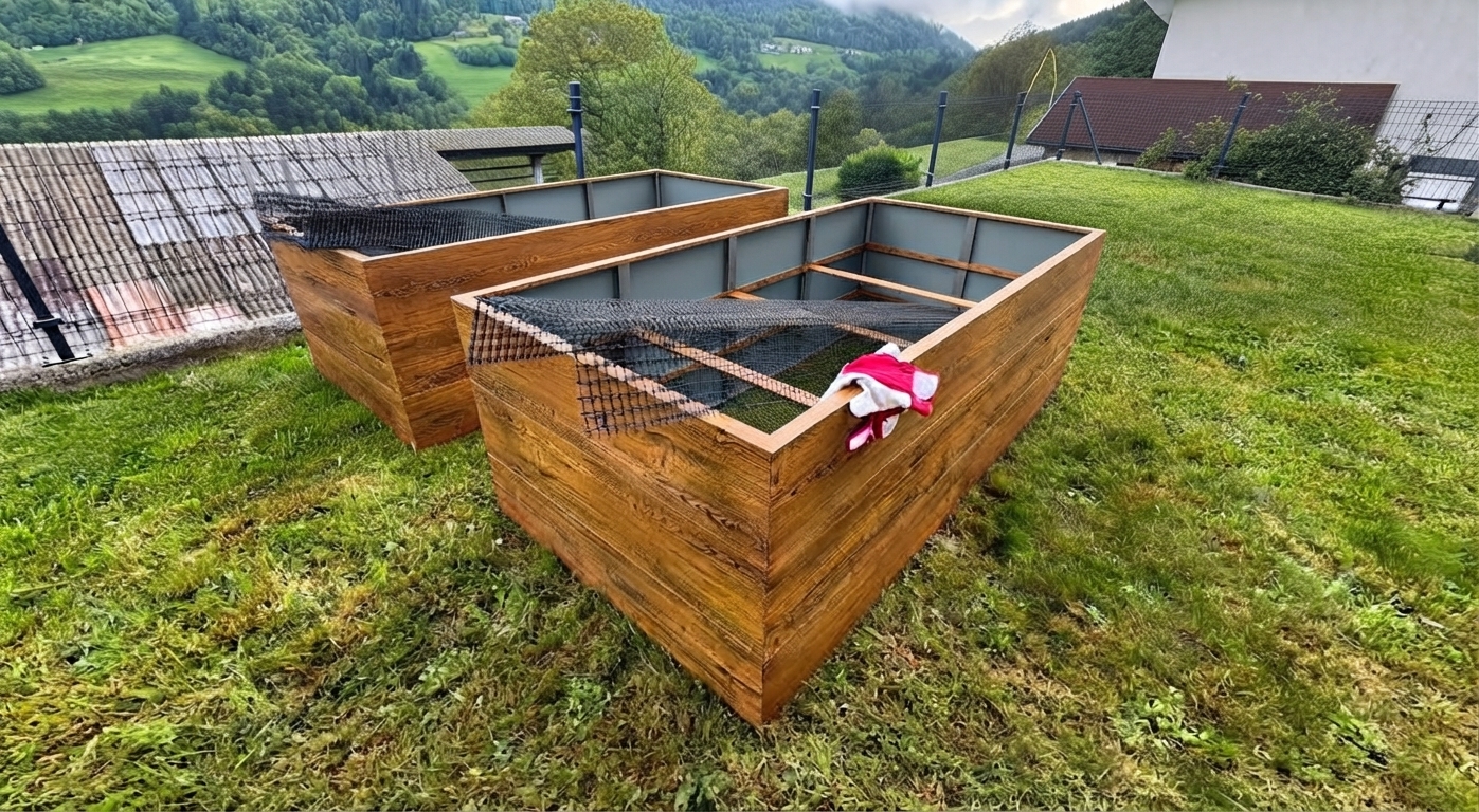 GARTENDEK raised garden bed with protective mole mesh included – ready-made solution against moles and rodents
