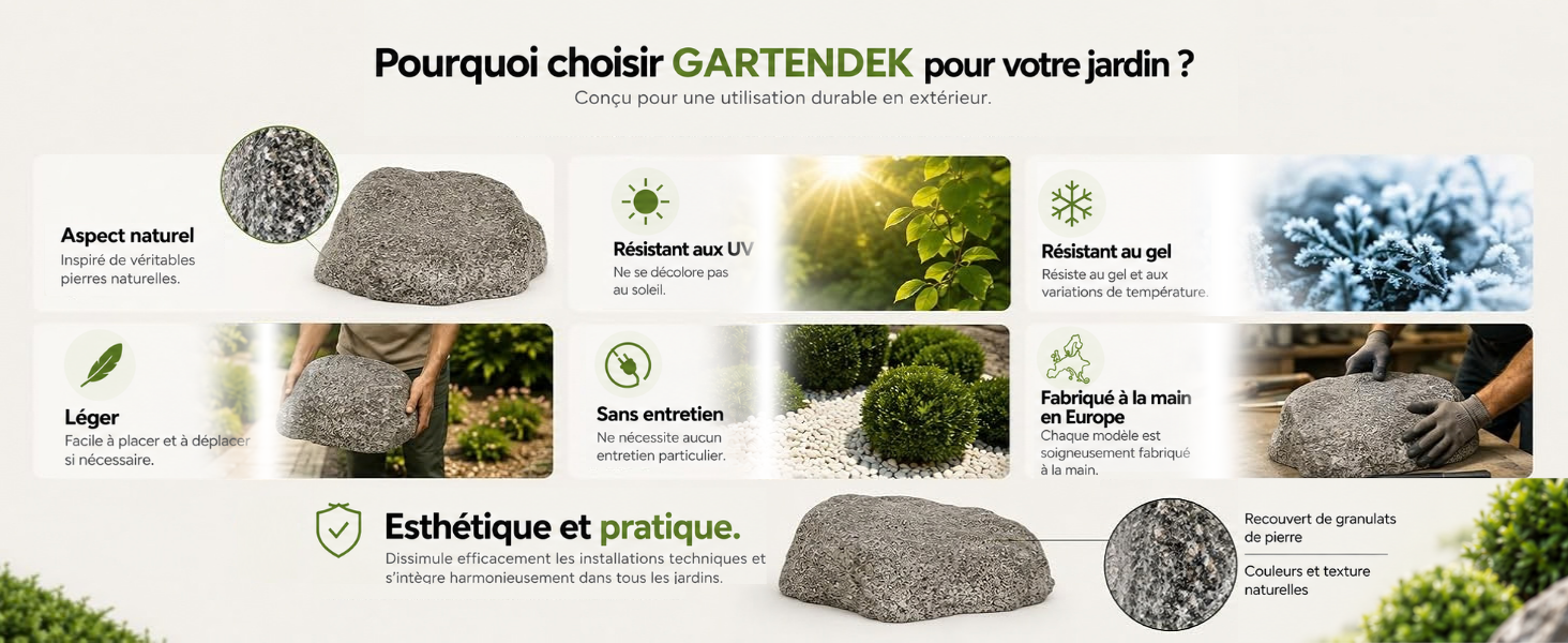 Pierres de couverture GARTENDEK – détails